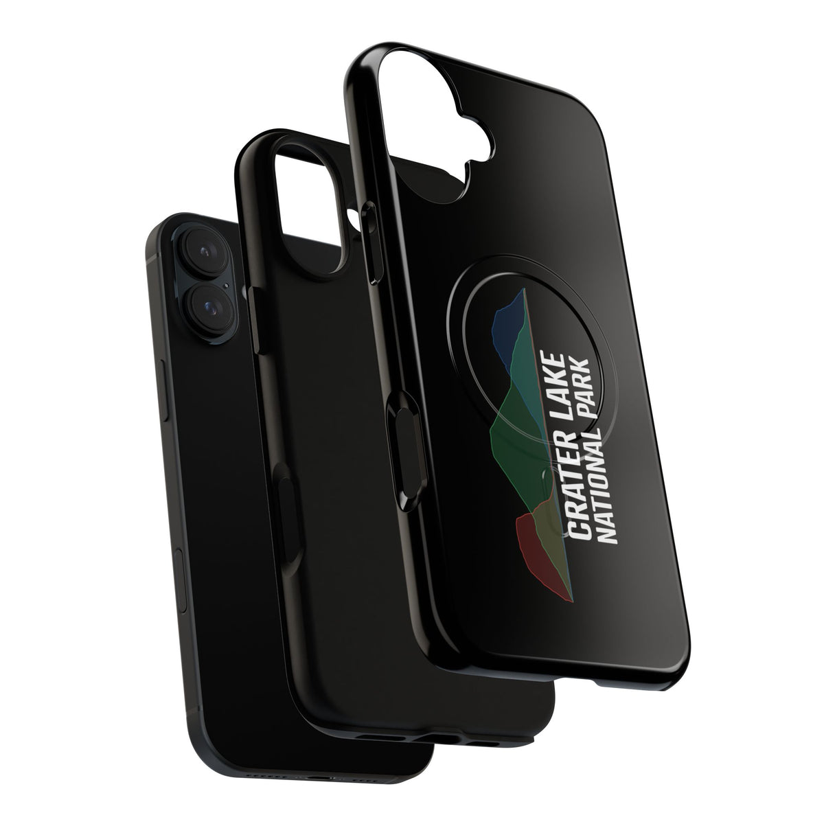 Crater Lake National Park iPhone Case with MagSafe - Histogram Design