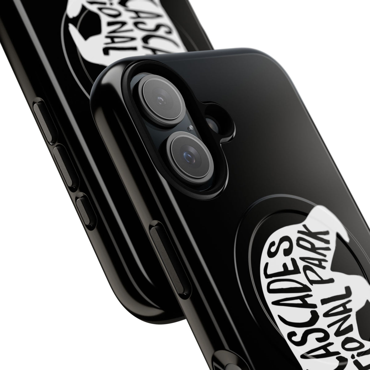 North Cascades National Park iPhone Case with MagSafe - Black Bear Design