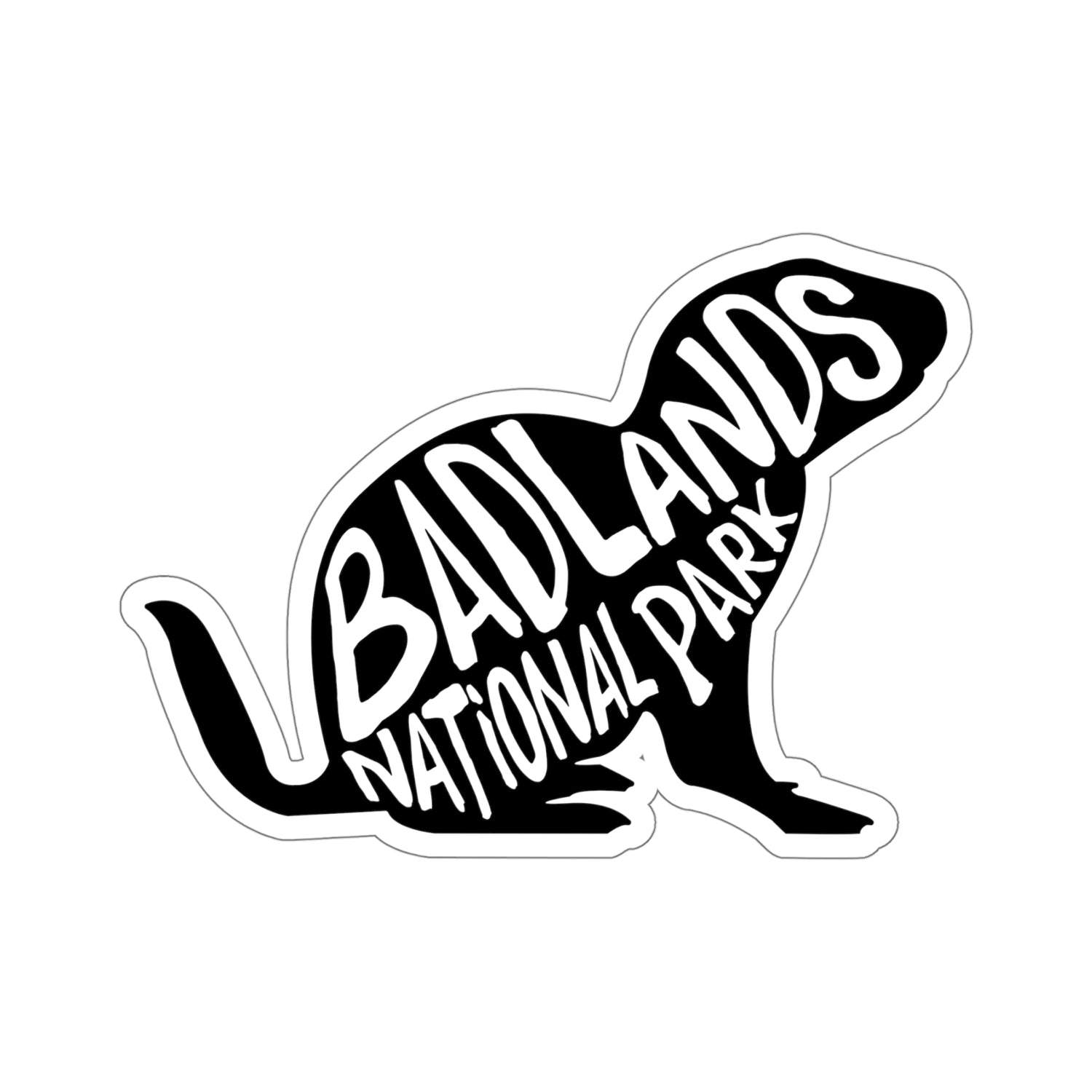 Badlands National Park sticker featuring Prairie Dog