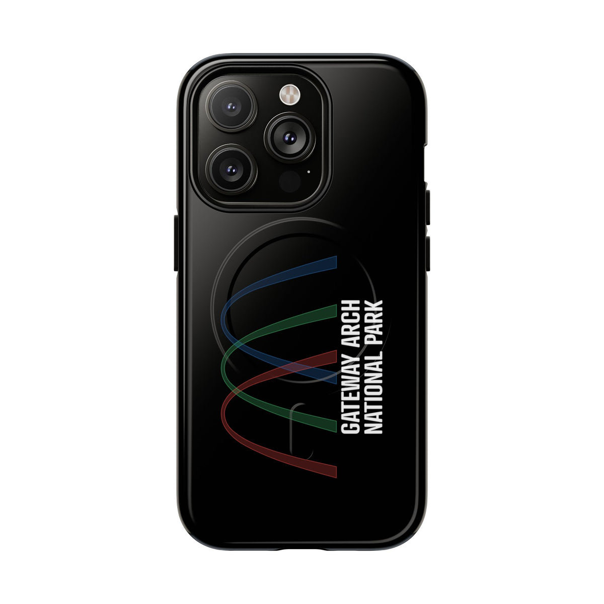 Gateway Arch National Park iPhone Case with MagSafe - Histogram Design