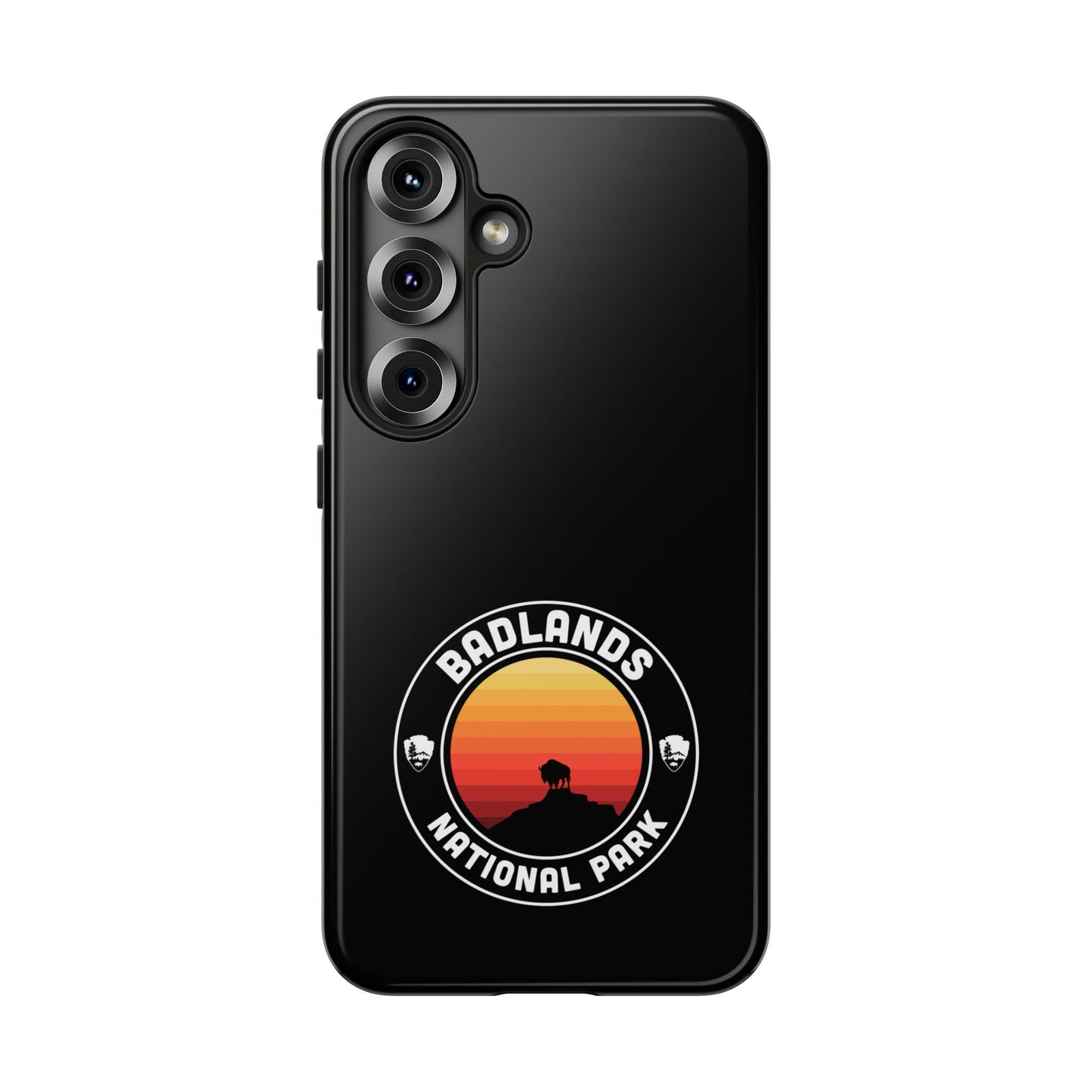 Badlands National Park Phone Case - Round Emblem Design