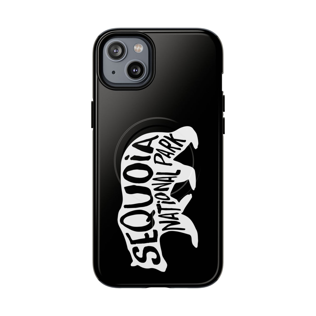 Sequoia National Park iPhone Case with MagSafe - Black Bear Design