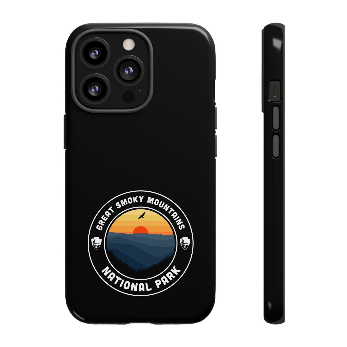 Great Smoky Mountains National Park Phone Case - Round Emblem Design