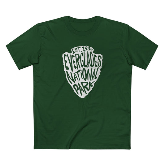 Everglades National Park T-Shirt - Arrowhead Design in Forest Green