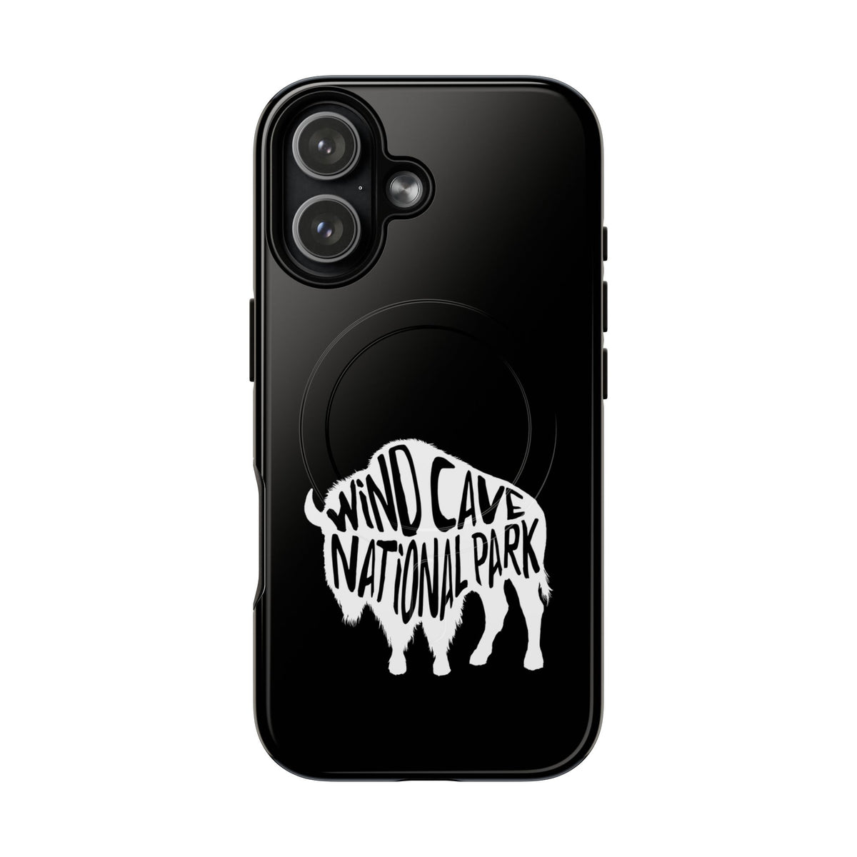 Wind Cave National Park iPhone Case with MagSafe - Bison Design