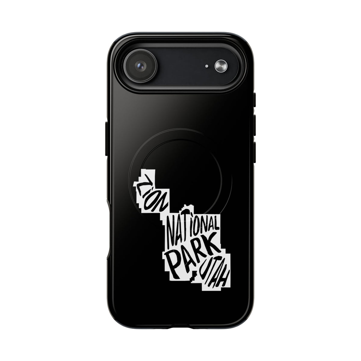Zion National Park iPhone Case with MagSafe - Map Design