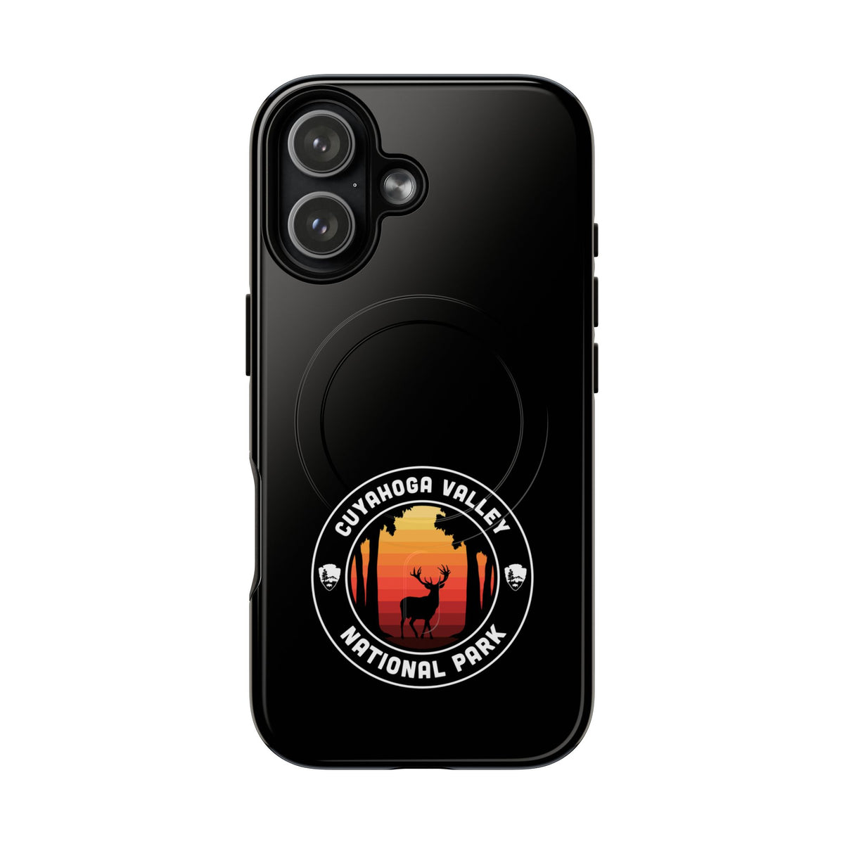 Cuyahoga Valley National Park iPhone Case with MagSafe - Round Emblem Design
