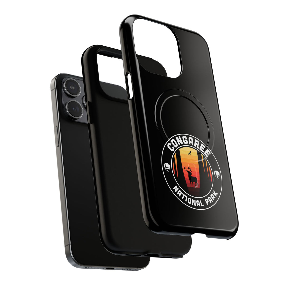 Congaree National Park iPhone Case with MagSafe - Round Emblem Design