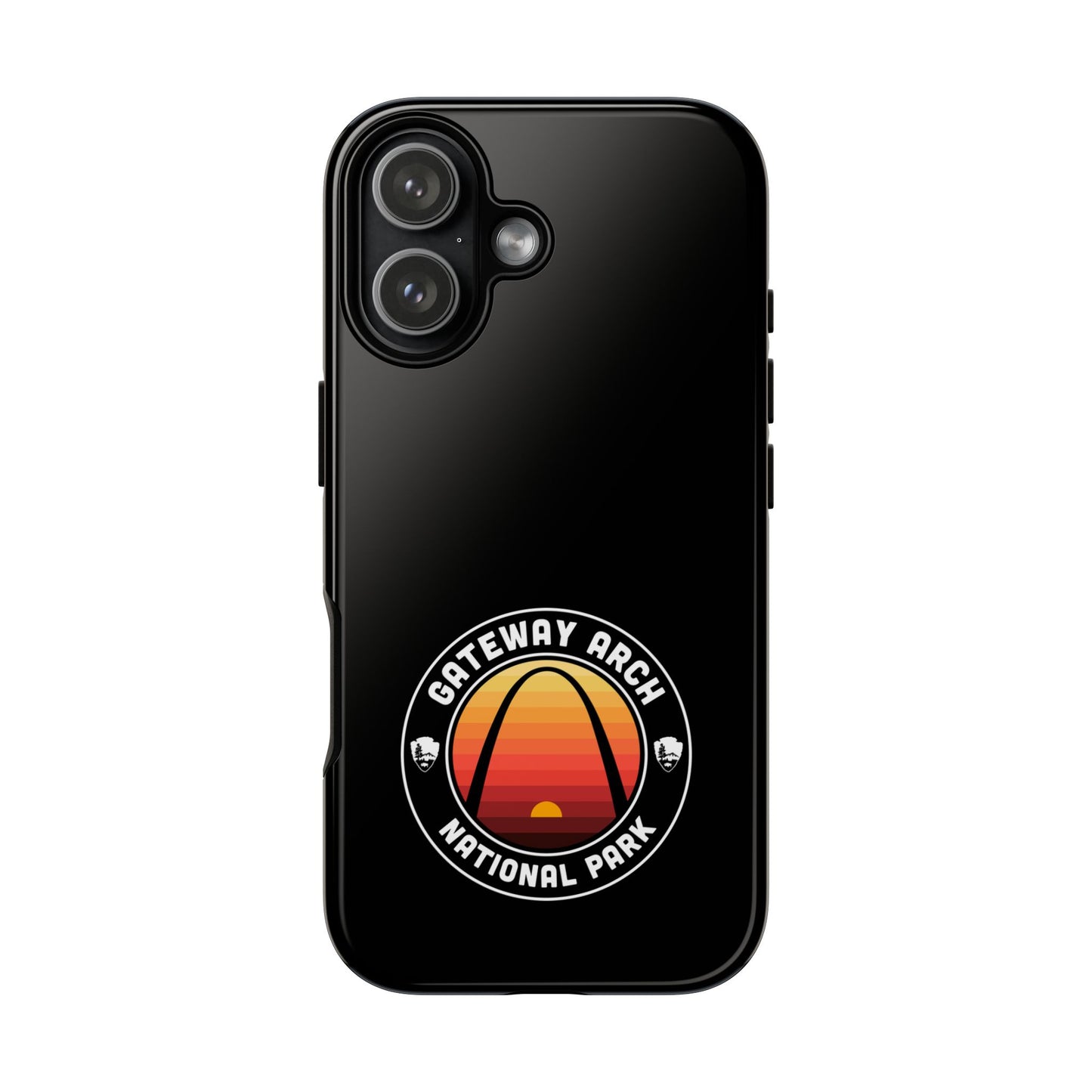 Gateway Arch National Park Phone Case - Round Emblem Design