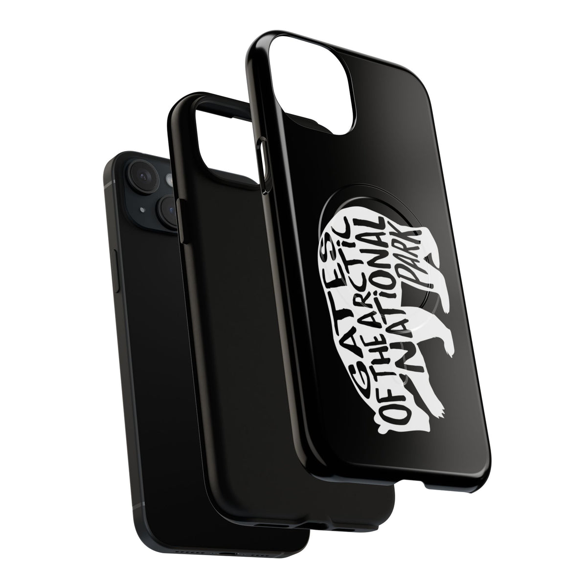 Gates of the Arctic National Park iPhone Case with MagSafe - Grizzly Bear Design