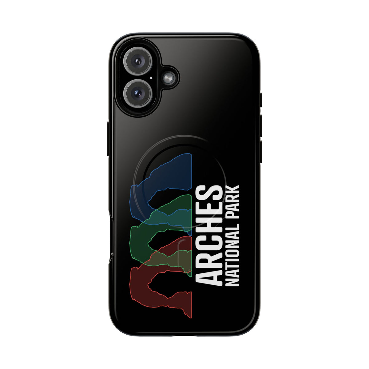 Arches National Park iPhone Case with MagSafe - Delicate Arch Histogram Design