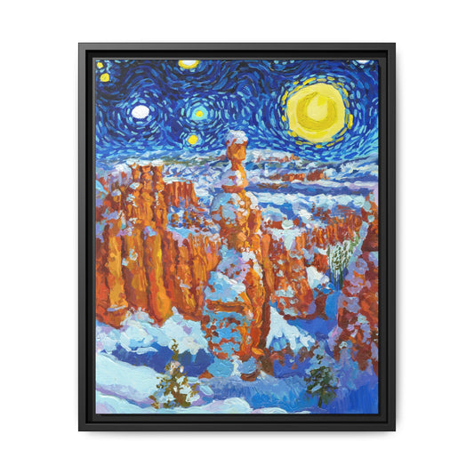 Bryce Canyon National Park Framed Canvas - The Starry Night