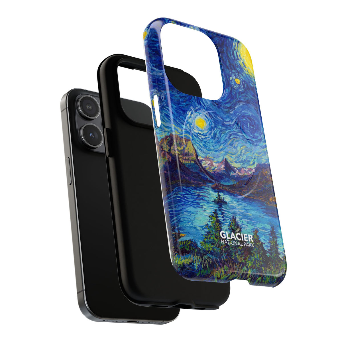 Glacier National Park iPhone Case with MagSafe - Starry Night