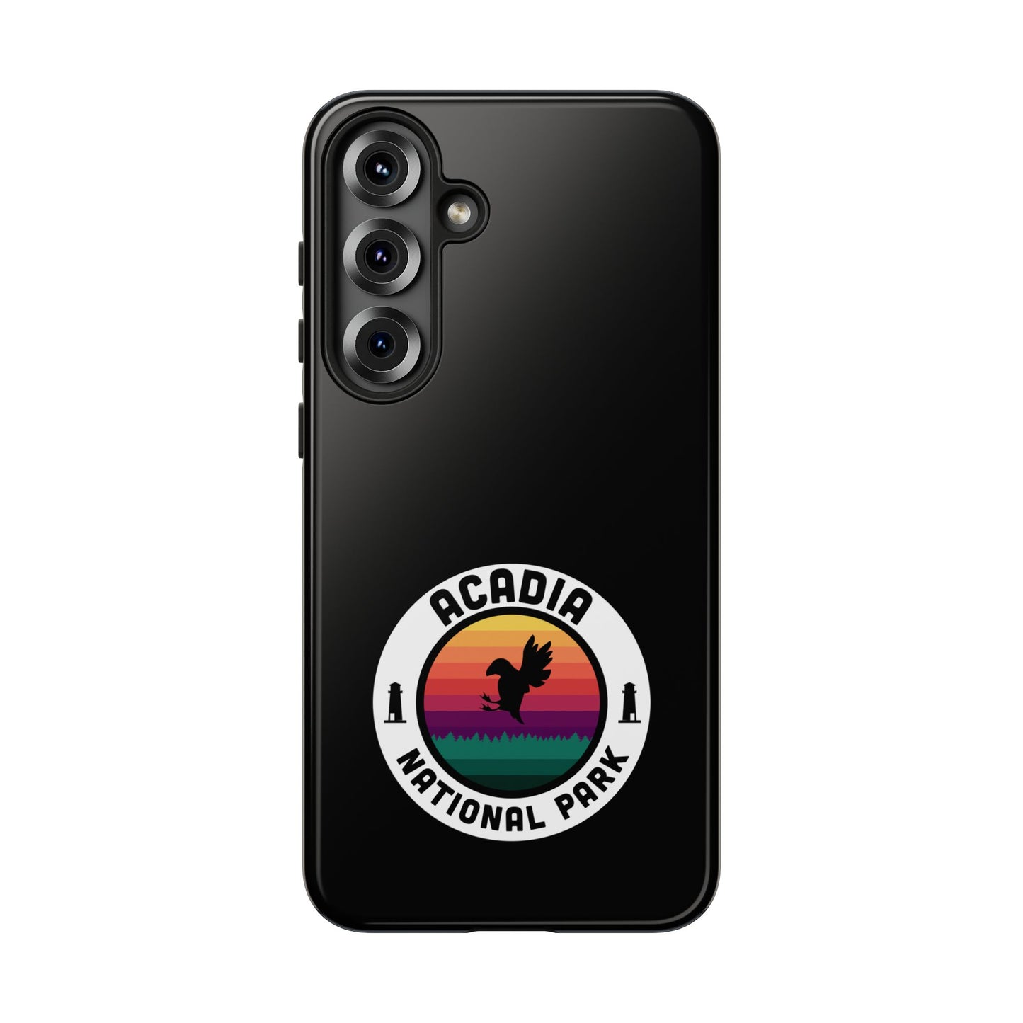 Acadia National Park Phone Case - Round Emblem Design