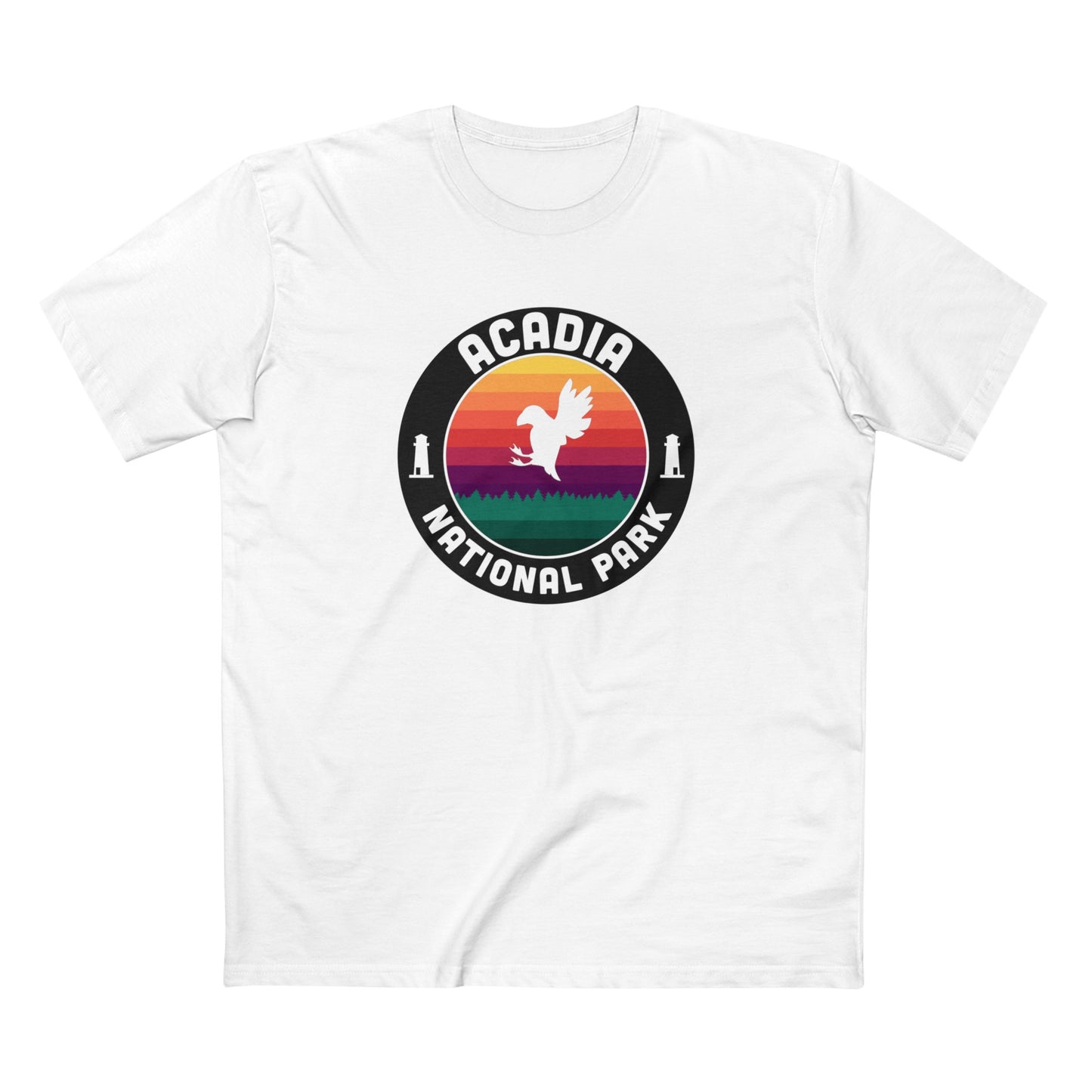 Acadia National Park T-Shirt - Round Badge Design