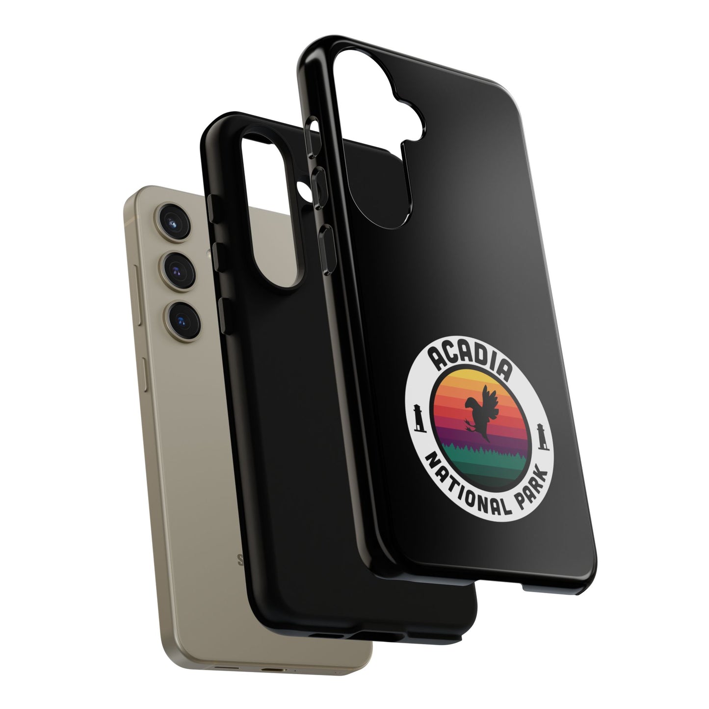 Acadia National Park Phone Case - Round Emblem Design