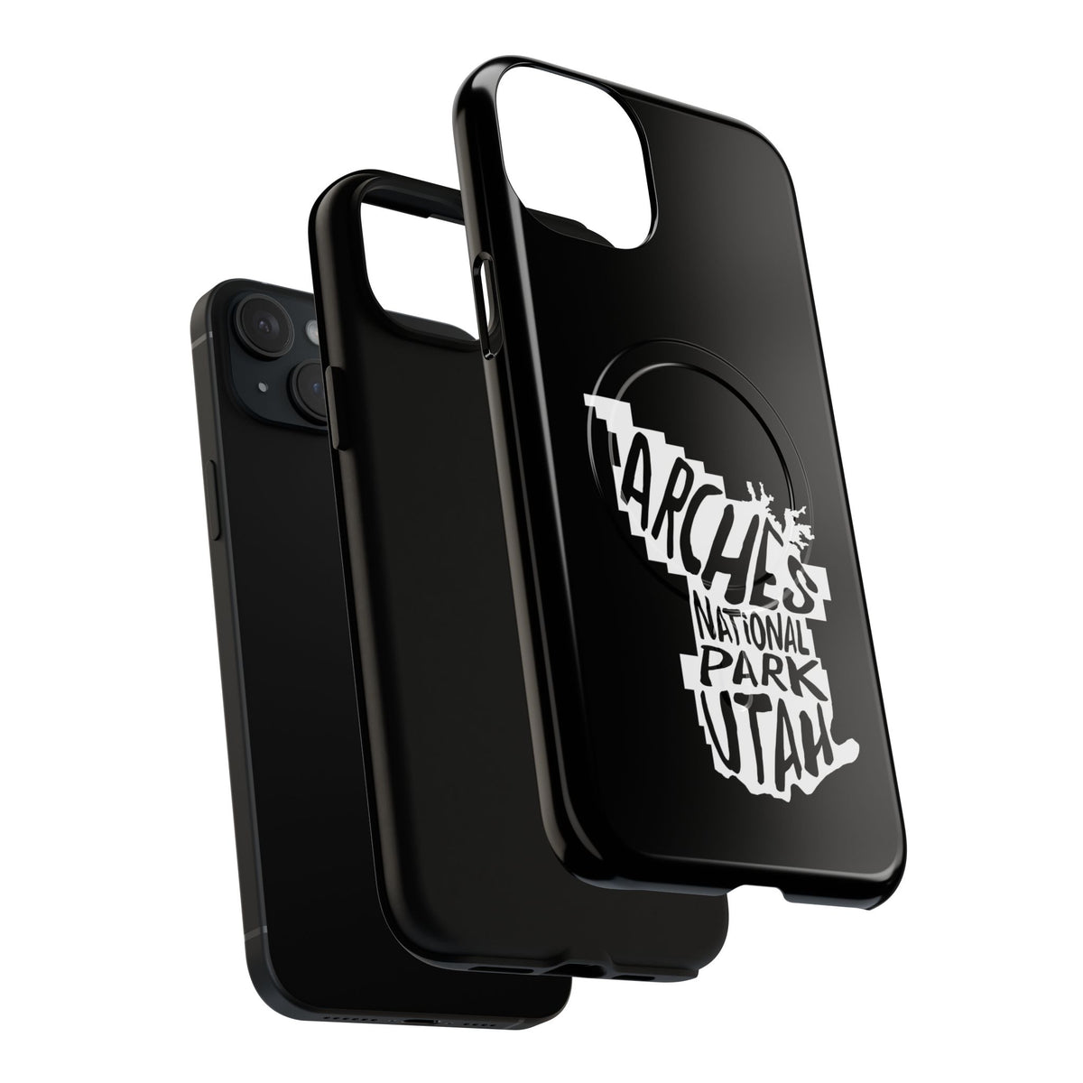 Arches National Park iPhone Case with MagSafe - Map Design