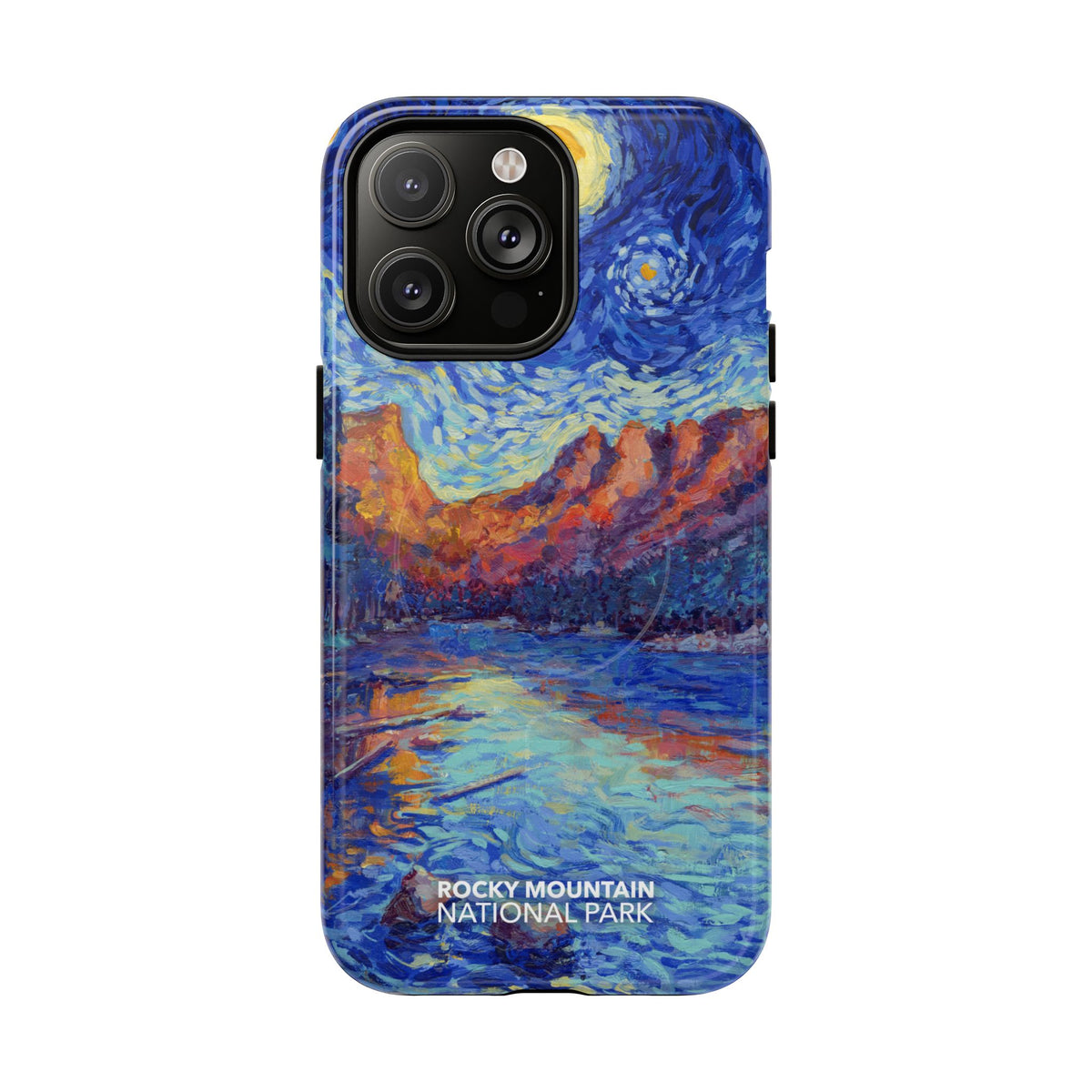 Rocky Mountain National Park iPhone Case with MagSafe - Starry Night