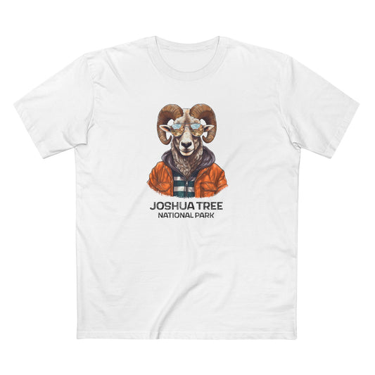 Joshua Tree National Park T-Shirt - Bighorn Sheep in White