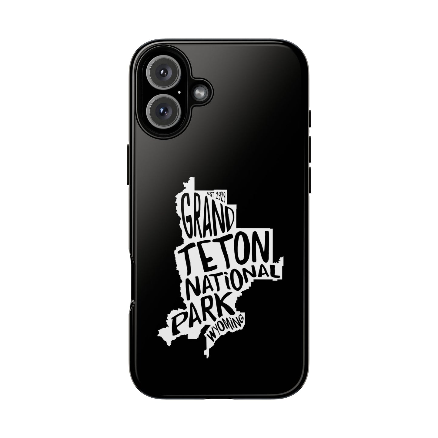 Grand Teton National Park Phone Case - Map Design