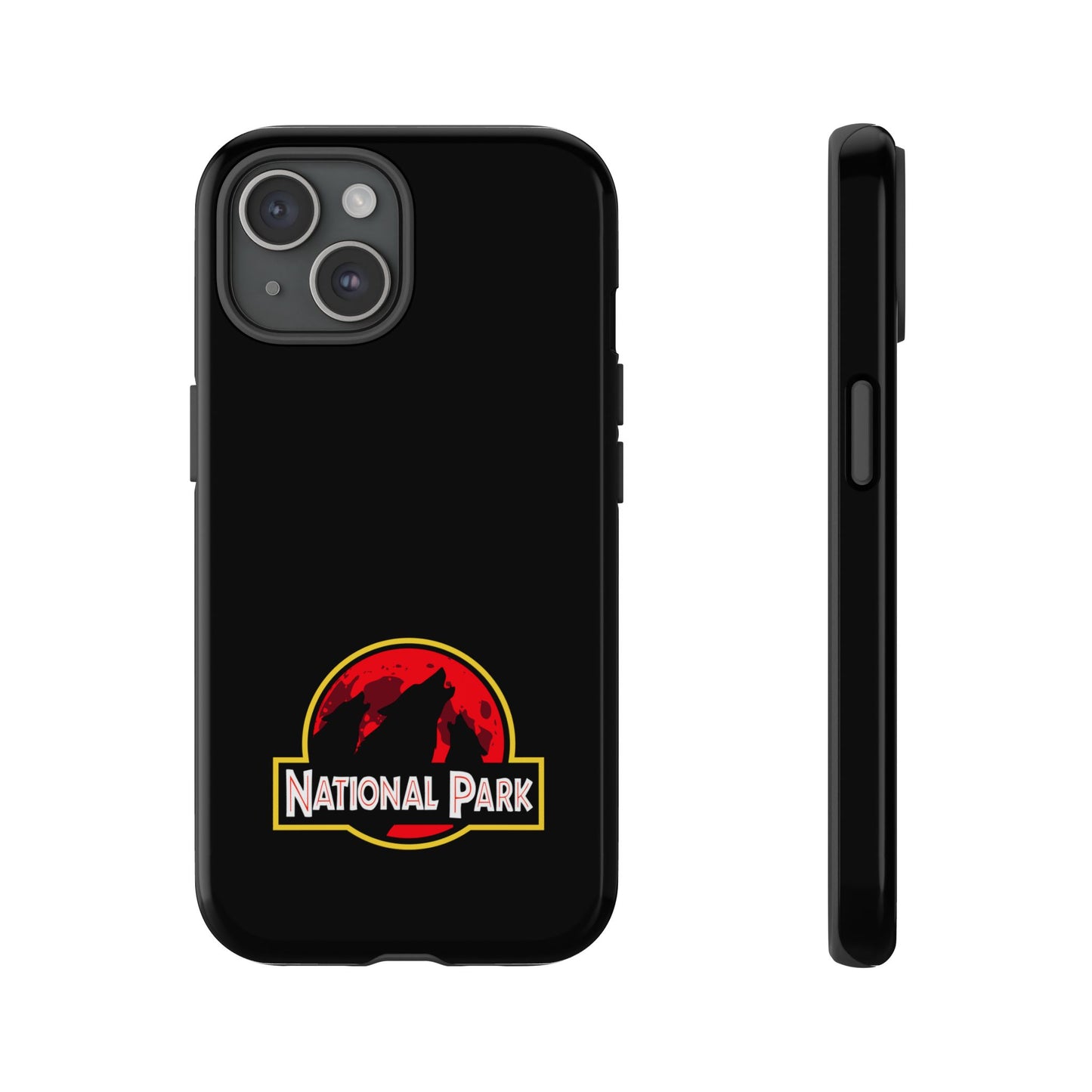3 Wolf National Park iPhone Case - Parody Logo