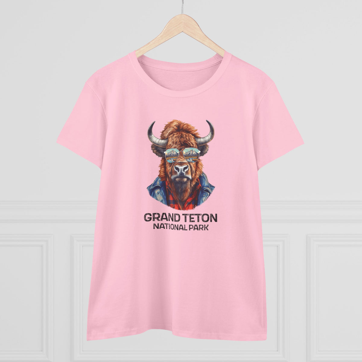 Grand Teton National Park Women's T-Shirt - Cool Bison