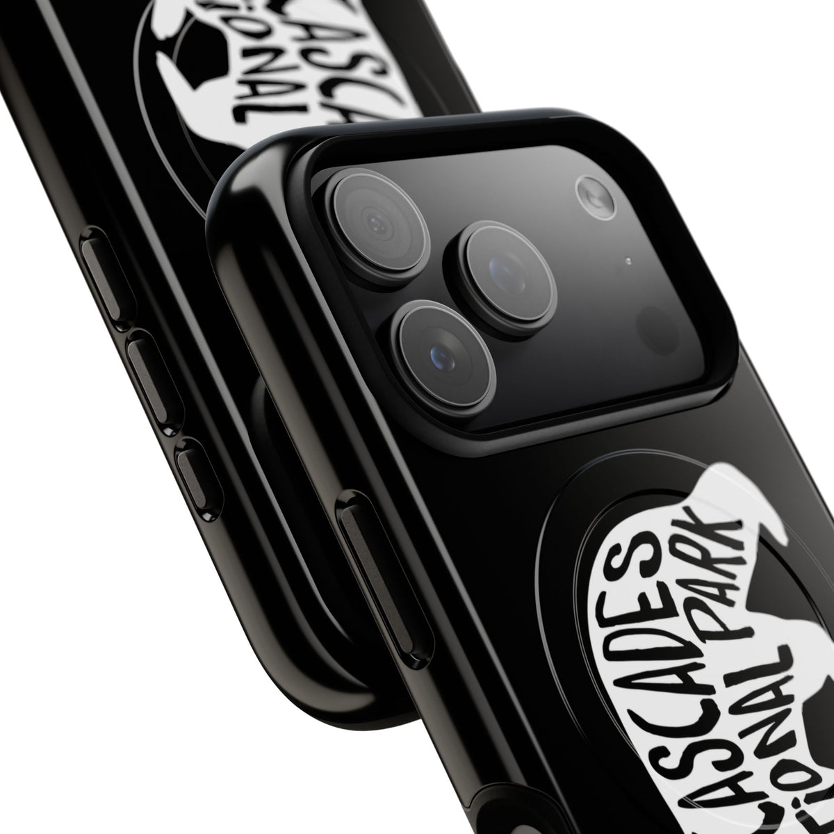 North Cascades National Park iPhone Case with MagSafe - Black Bear Design