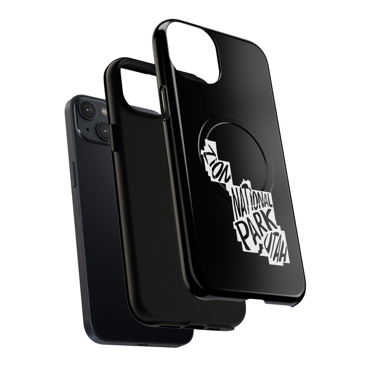 Zion National Park iPhone Case with MagSafe - Map Design