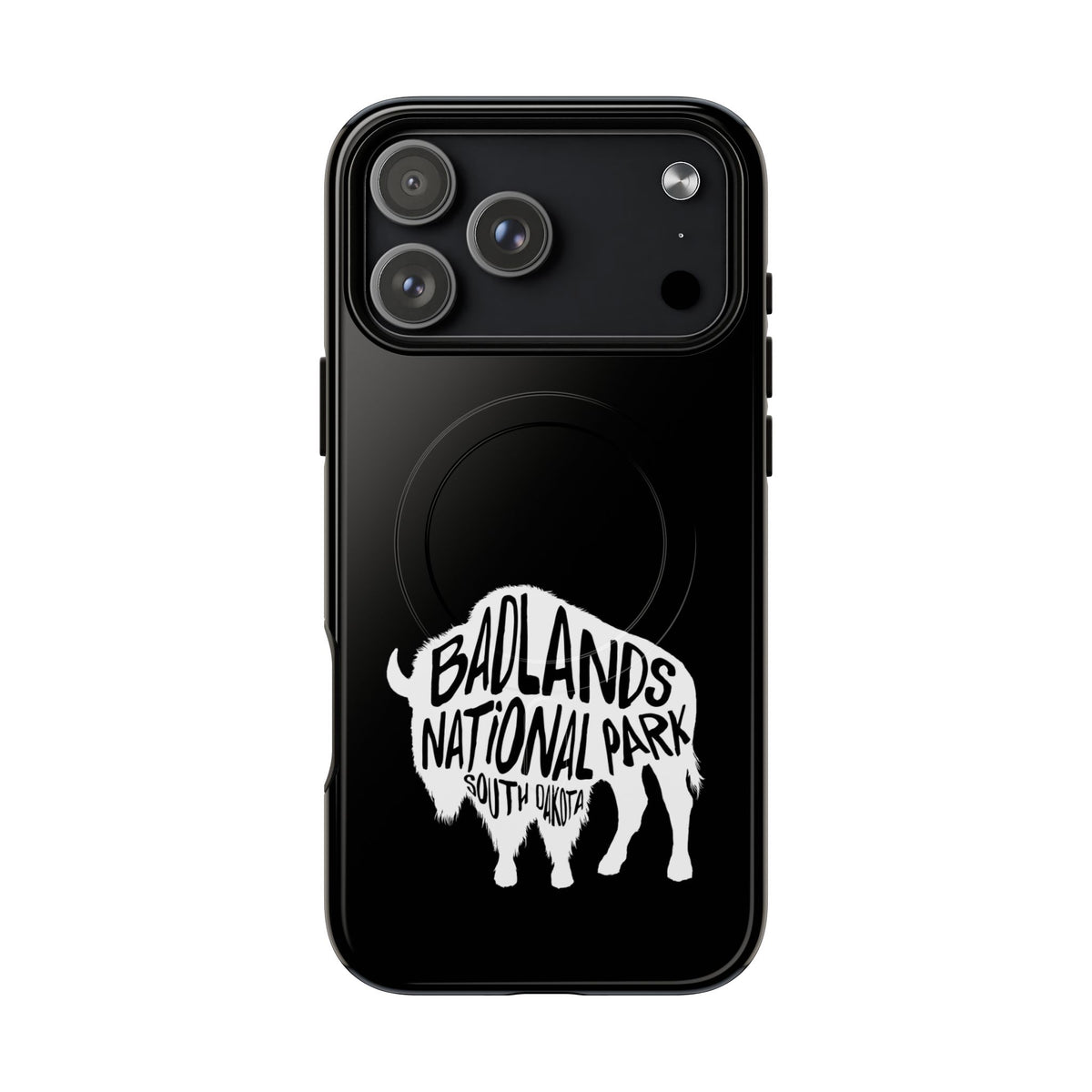 Badlands National Park iPhone Case with MagSafe - Bison Design