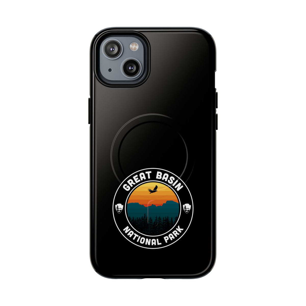 Great Basin National Park iPhone Case with MagSafe - Round Emblem Design