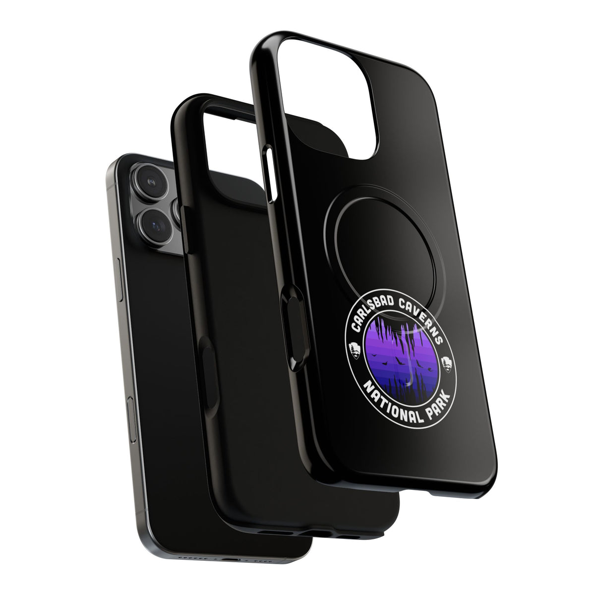 Carlsbad Caverns National Park iPhone Case with MagSafe - Round Emblem Design