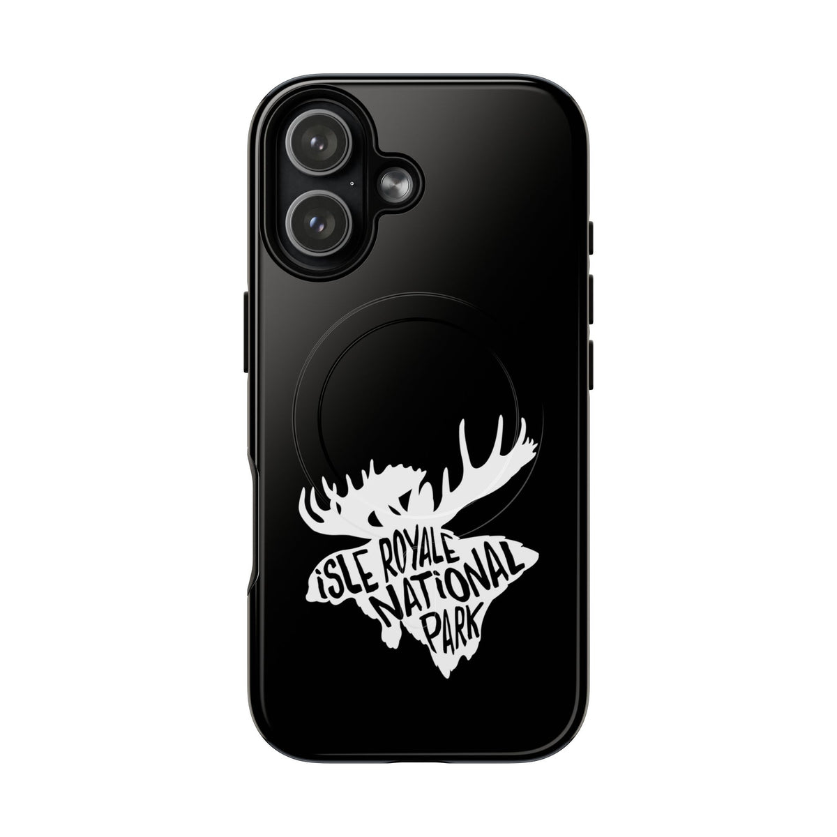 Isle Royale National Park iPhone Case with MagSafe - Moose Design