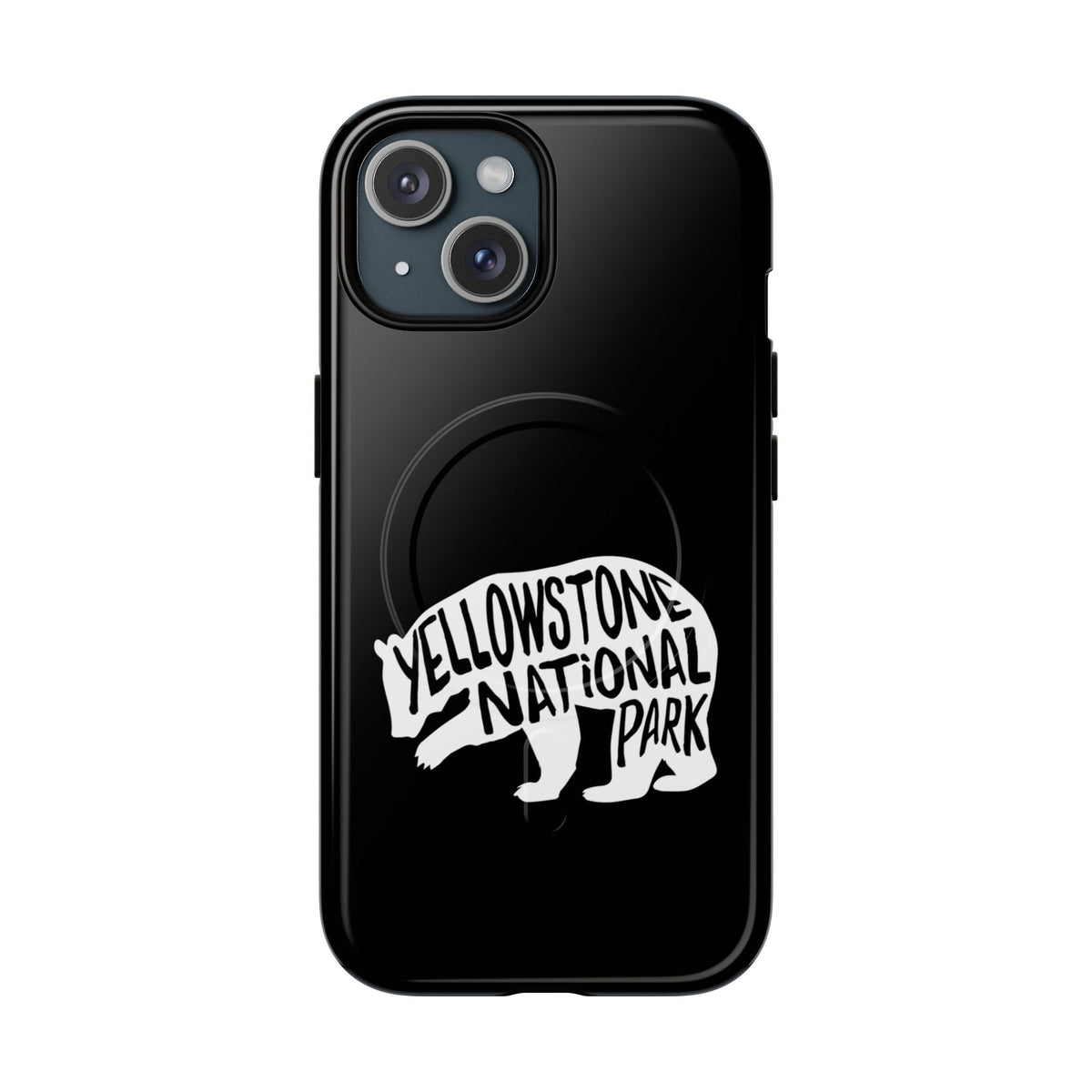 Yellowstone National Park iPhone Case with MagSafe - Grizzly Bear Design