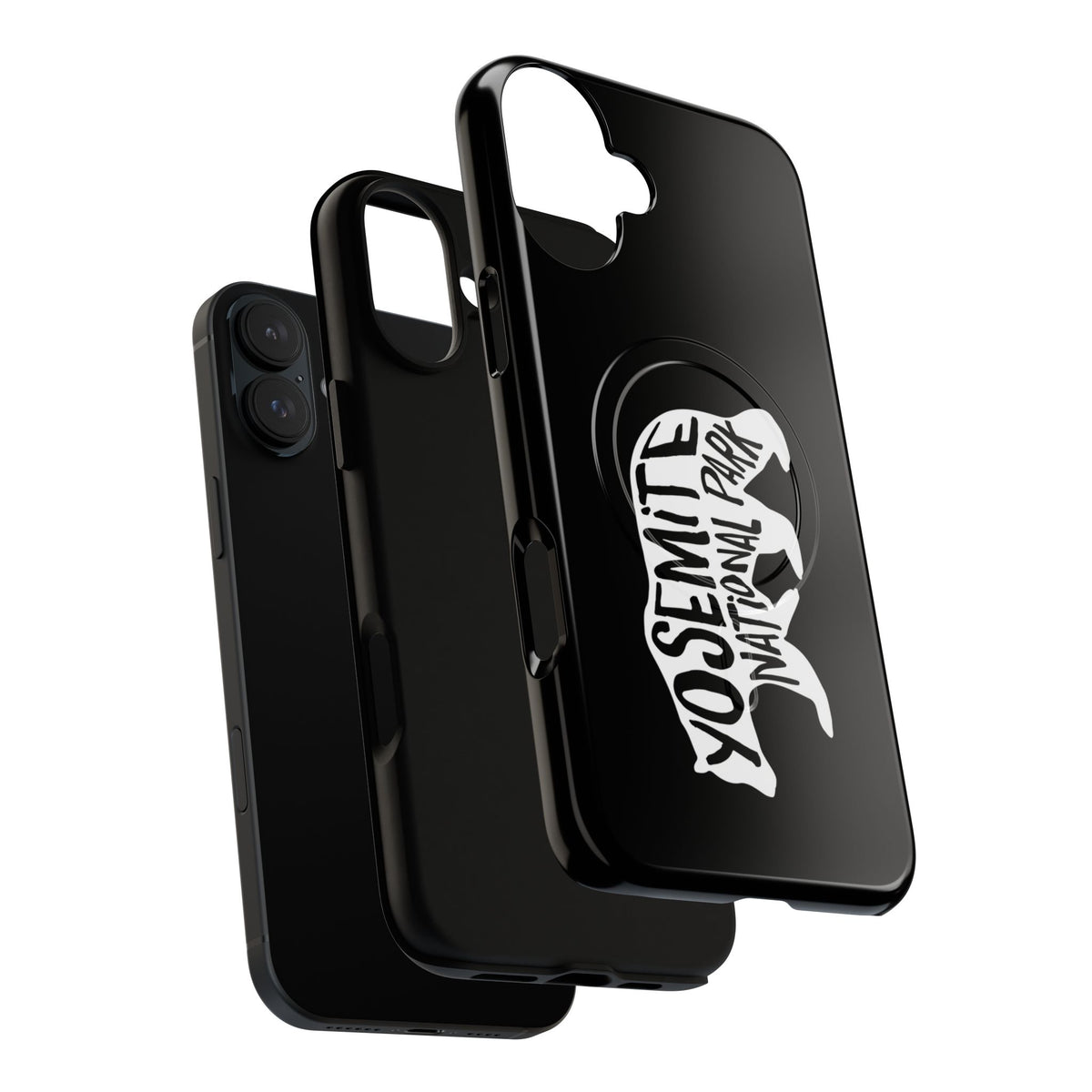 Yosemite National Park iPhone Case with MagSafe - Black Bear Design