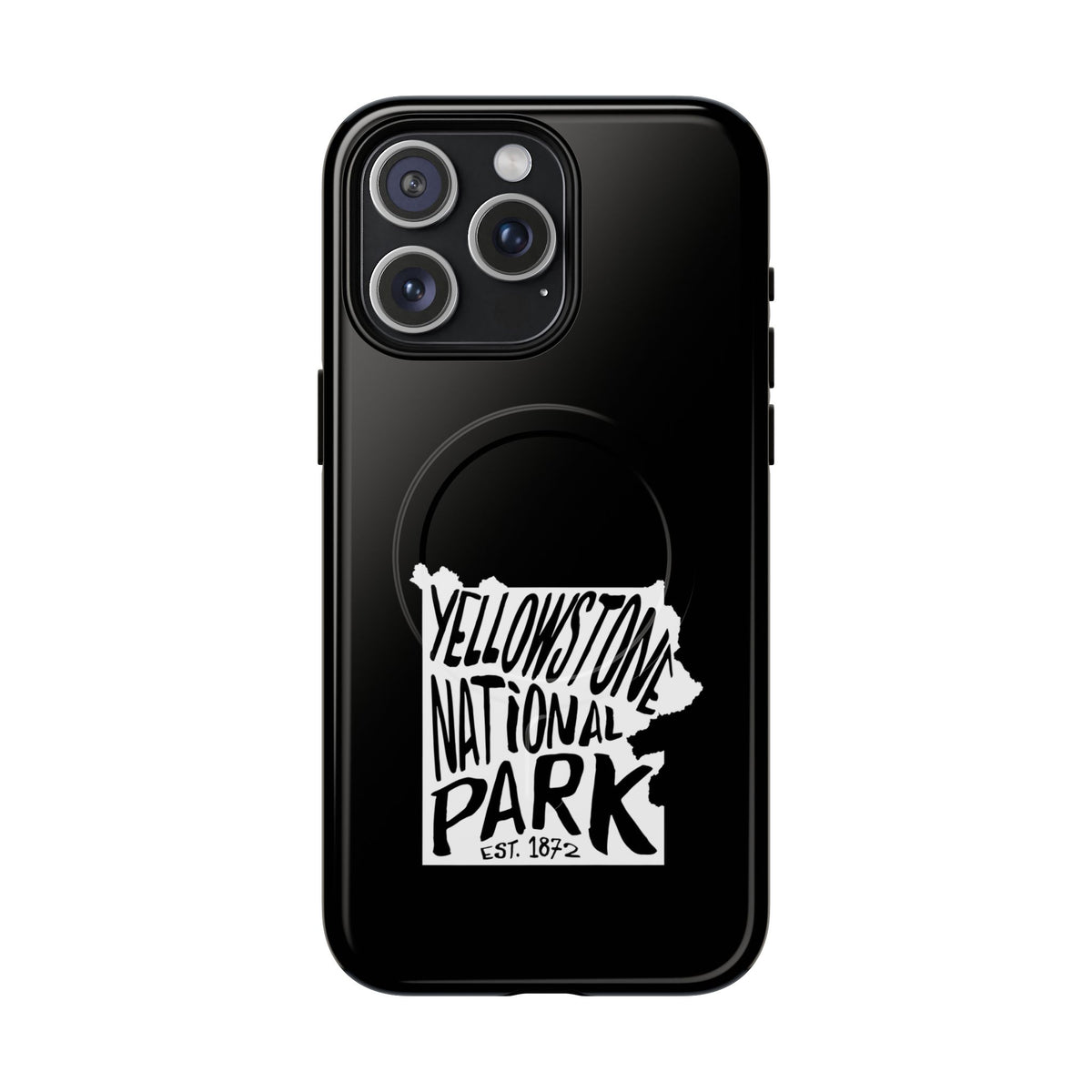 Yellowstone National Park iPhone Case with MagSafe - Map Design