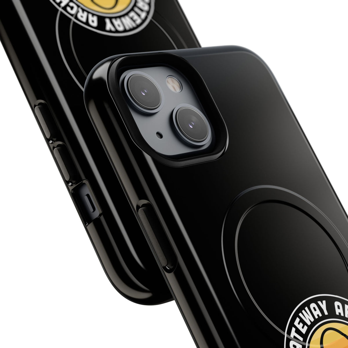 Gateway Arch National Park iPhone Case with MagSafe - Round Emblem Design