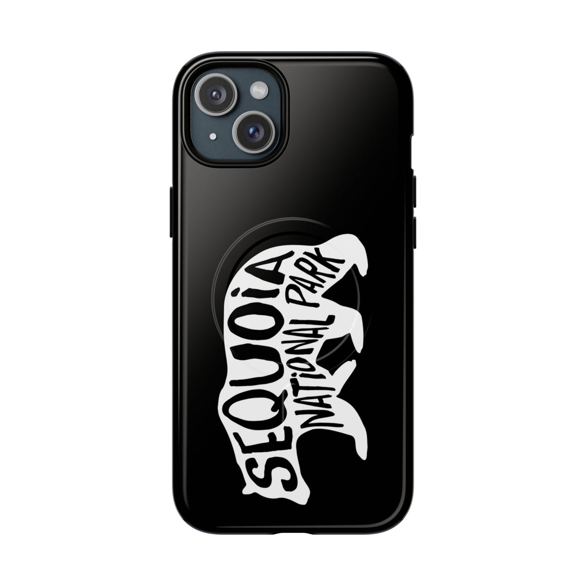 Sequoia National Park iPhone Case with MagSafe - Black Bear Design