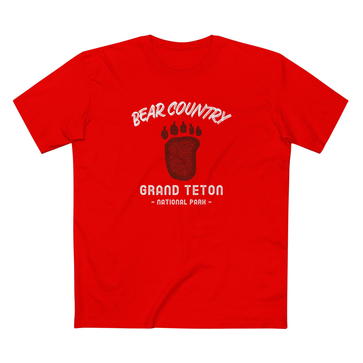 Grand Teton National Park T-Shirt - Bear Country in Red