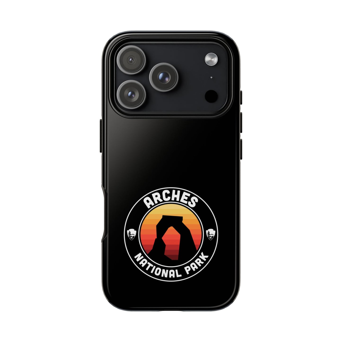 Arches National Park Phone Case - Round Emblem Design