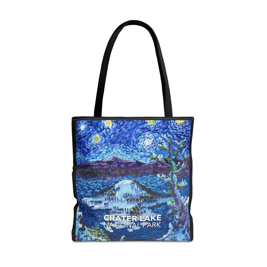 Crater Lake National Park Tote Bag - Starry Night Large