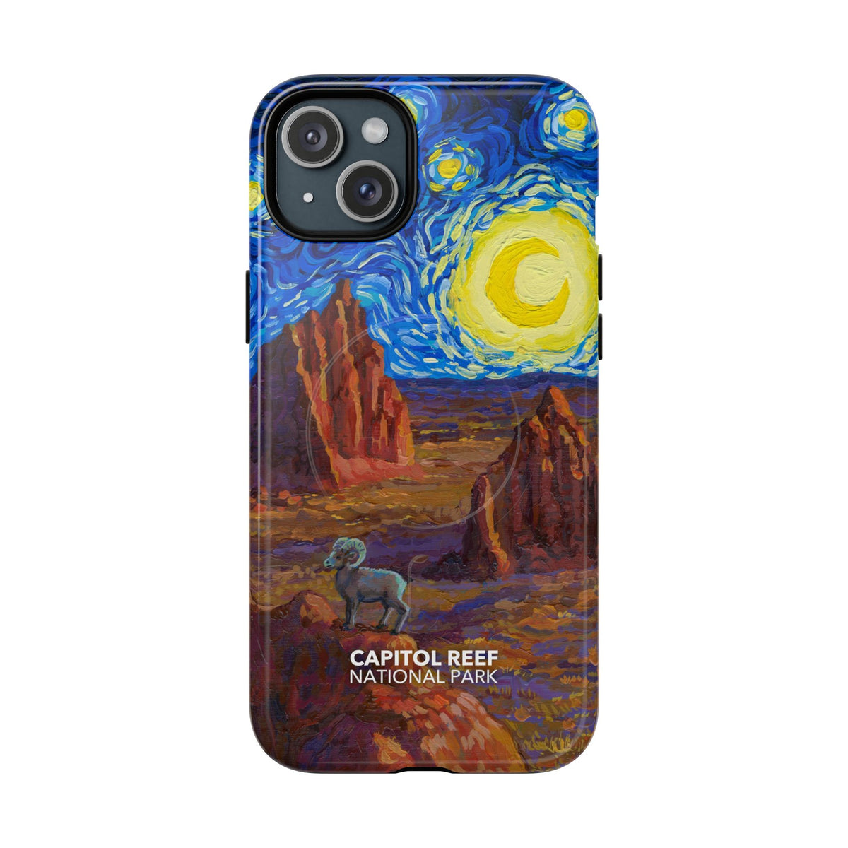 Capitol Reef National Park iPhone Case with MagSafe - Starry Night