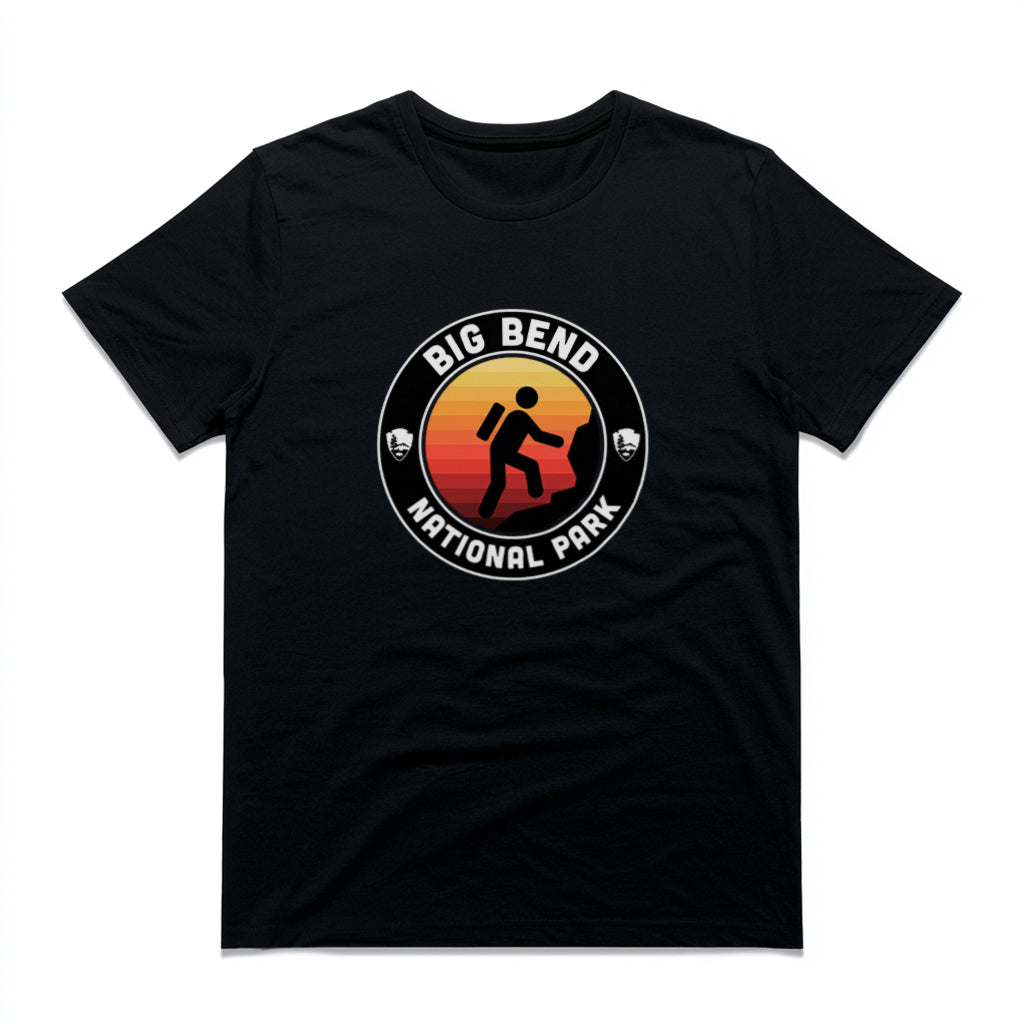 Big Bend National Park - Round Badge Design in Black