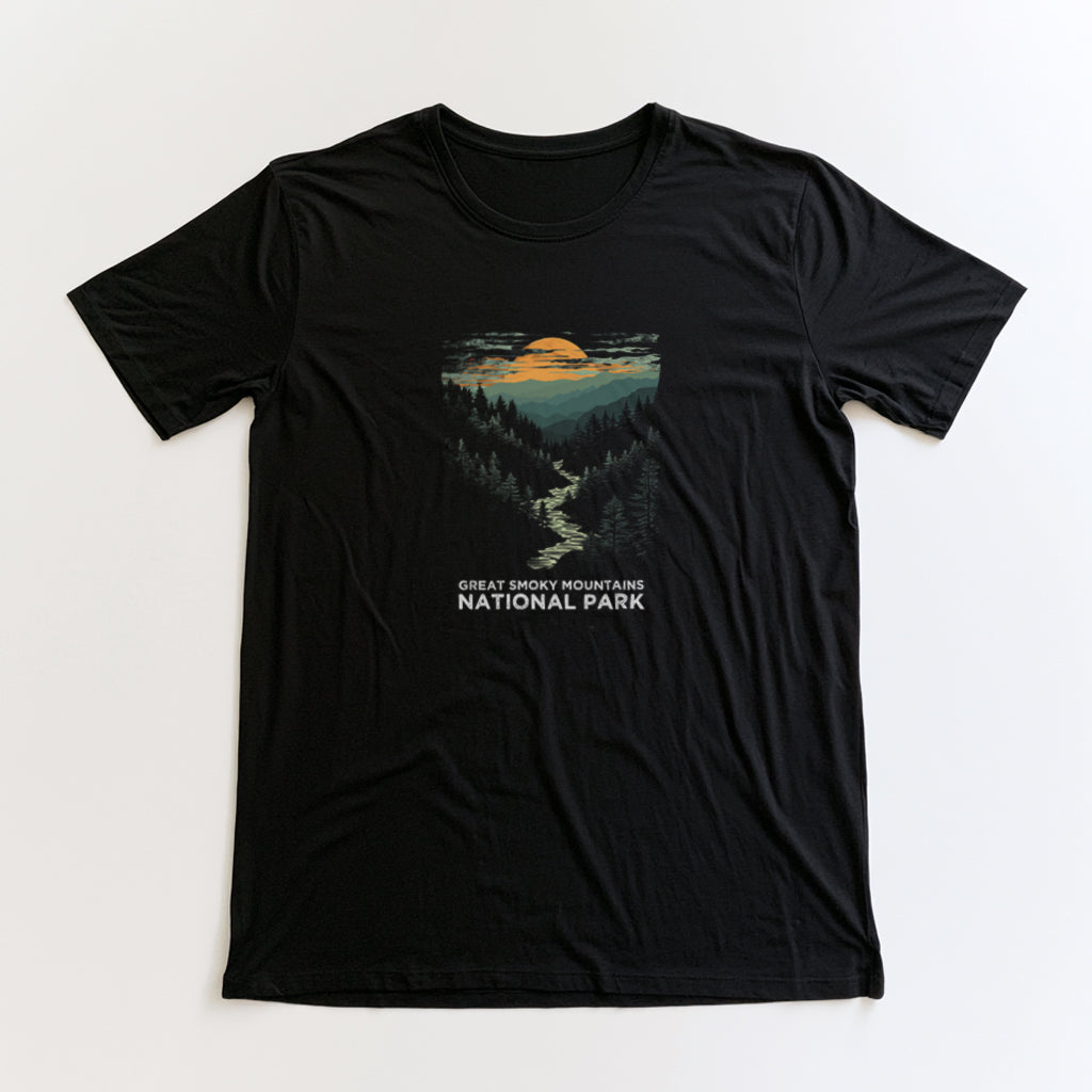 Great Smoky Mountains National Park T-Shirt - in Black