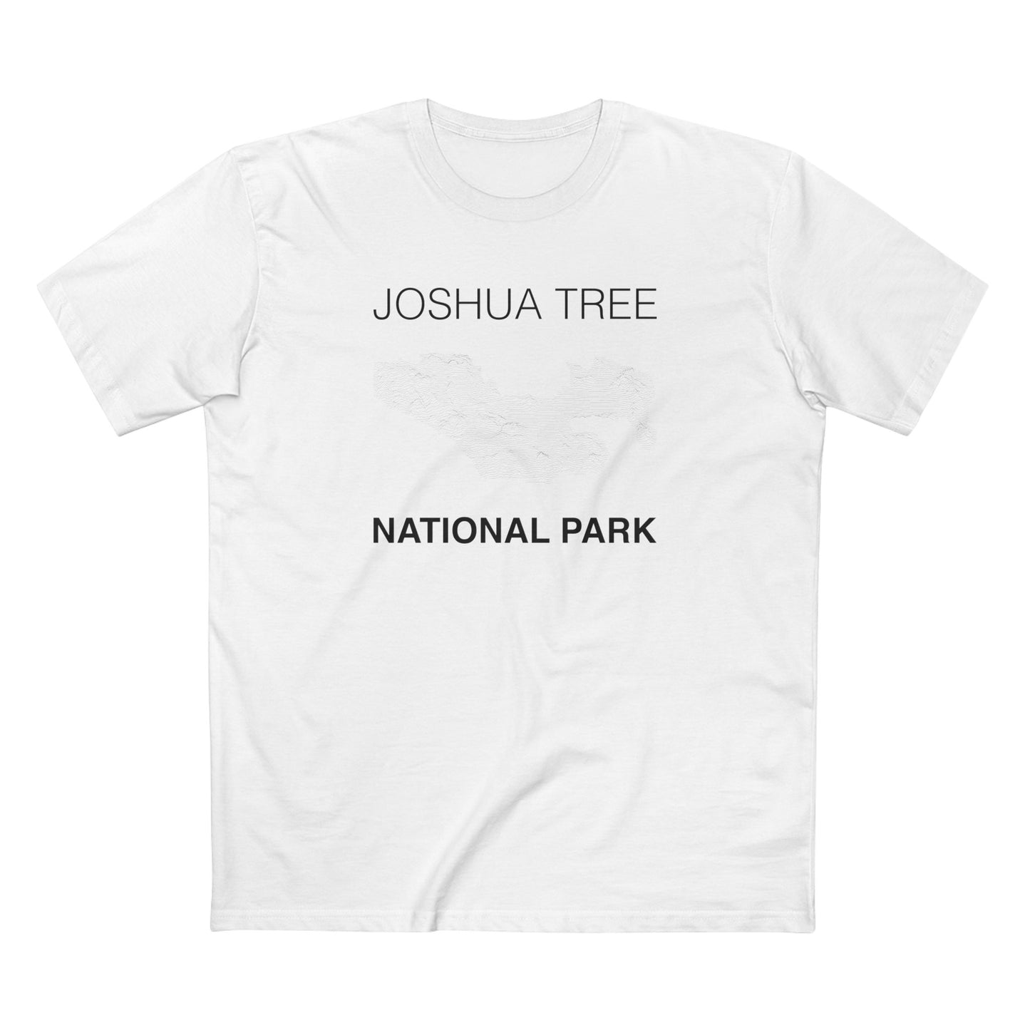 Joshua Tree National Park T-Shirt Lines in White