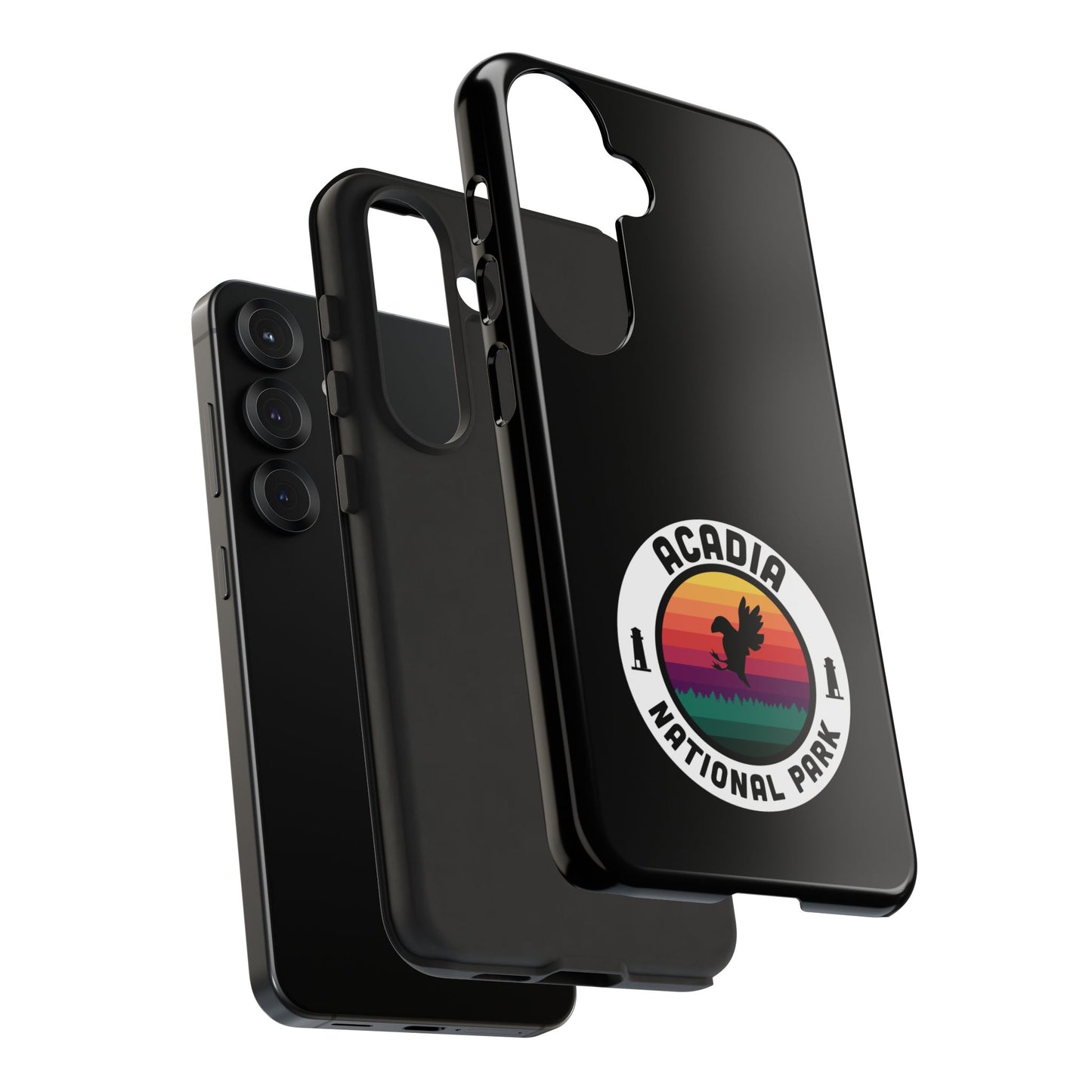 Acadia National Park Phone Case - Round Emblem Design