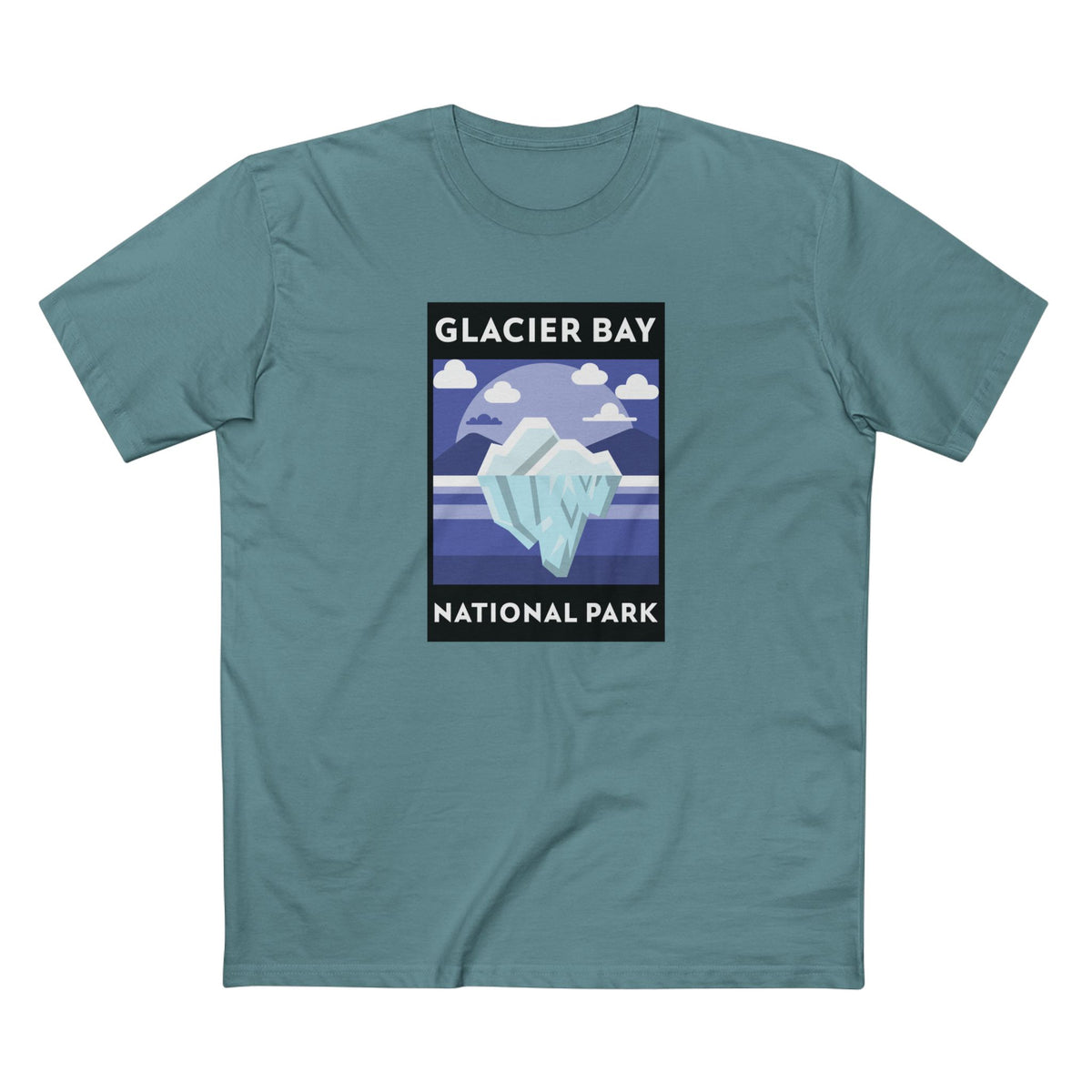 Glacier Bay National Park T-Shirt - Iceberg Poster in Slate Blue