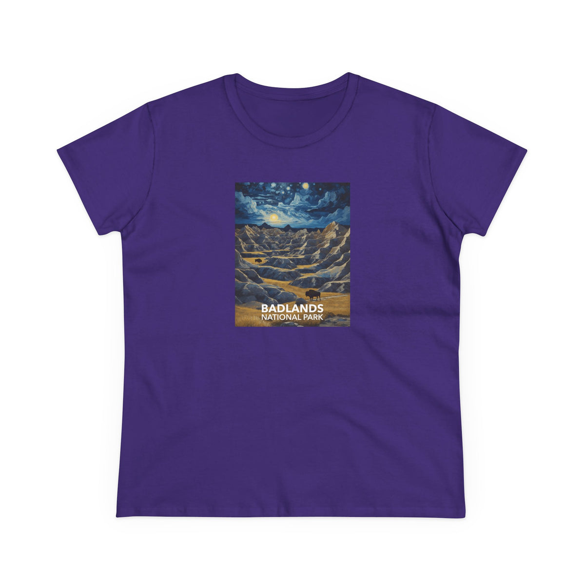 Badlands National Park Women's T-Shirt - Starry Night