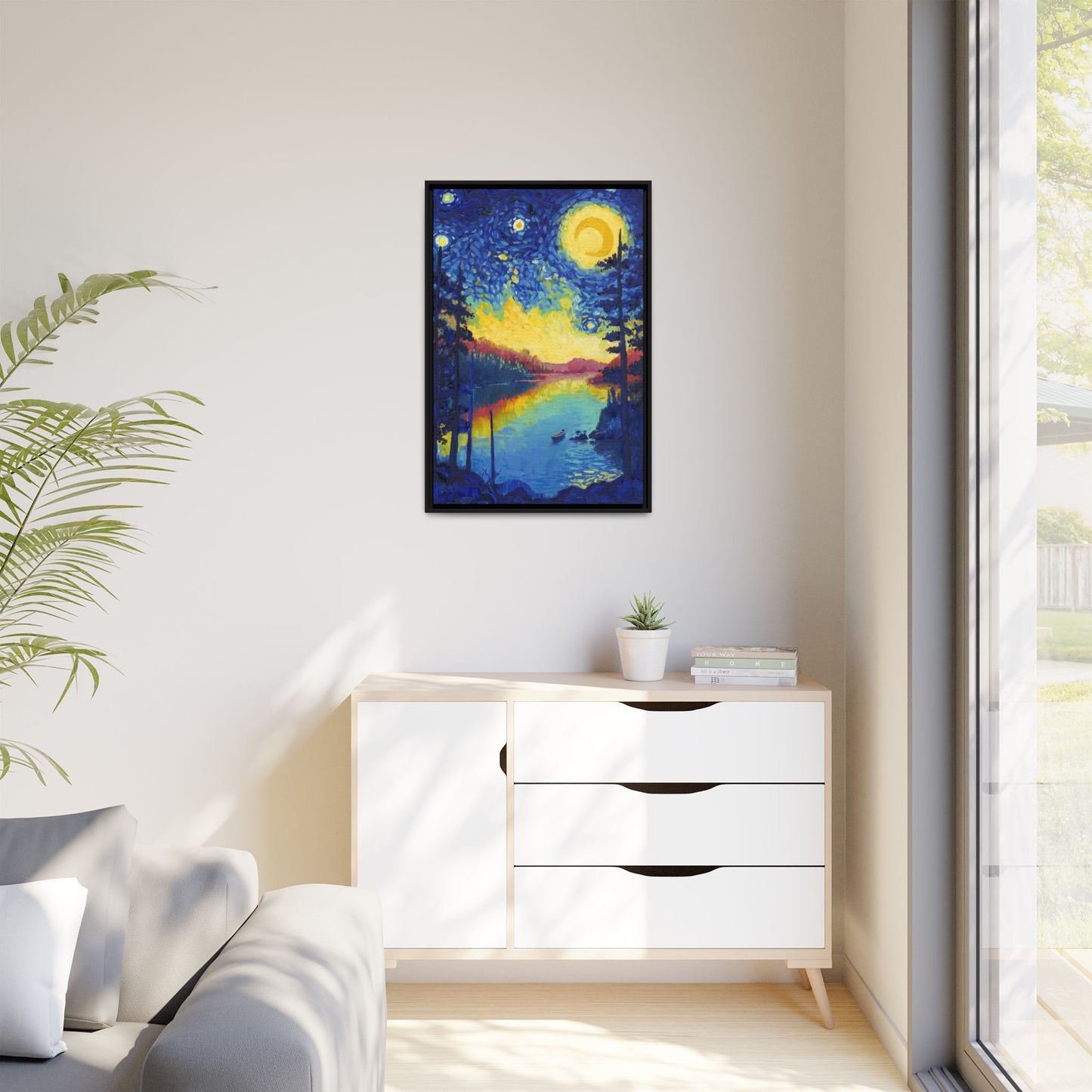 Voyageurs National Park Framed Canvas - The Starry Night