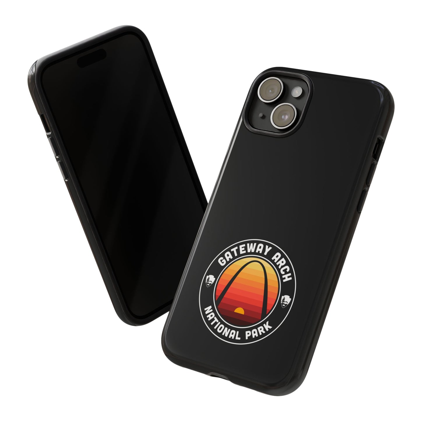 Gateway Arch National Park Phone Case - Round Emblem Design
