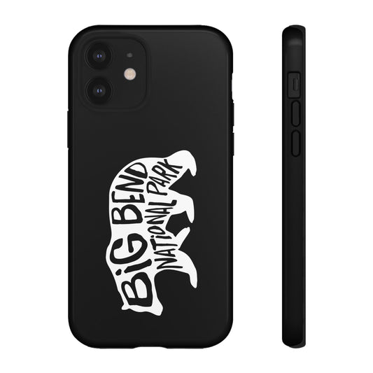Big Bend National Park Phone Case - Black Bear Design